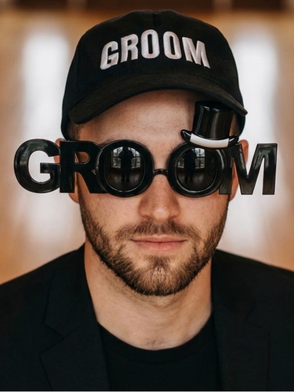 Groom Hat and Glasses